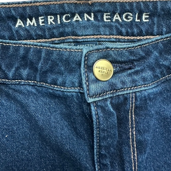 AMERICAN EAGLE High-Rise Flare stretch buckle detail at waist jeans size 12 - Picture 5 of 9